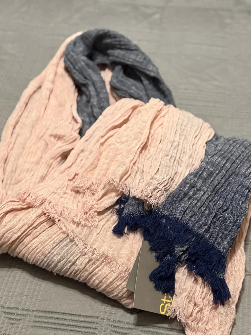 Style & Co Women's Textured Linen-Look Scarf Pairs of Two. NWT
